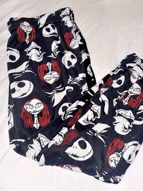 Disney The Nightmare Before Christmas Pajama Pants Black & White Size Medium